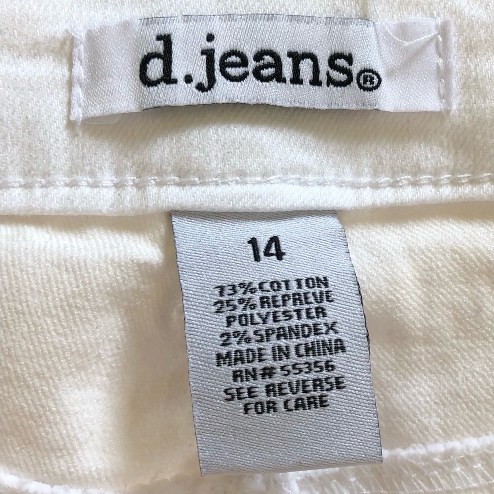 D Jeans in size 14, color white